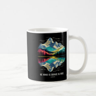 Stoic Seneca Philosoper Quote Brave Free Stoicism Coffee Mug