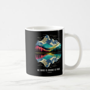 Stoic Seneca Philosoper Quote Brave Free Stoicism Coffee Mug