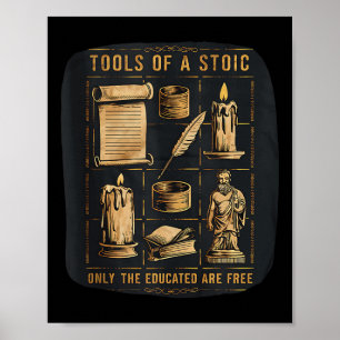 Stoic Stoicism Philosophy Quotes Virtue Wisdom Sel Poster