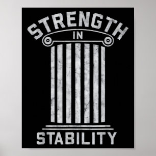 Stoic Strenght Stoicism Stability Quote Cool Motiv Poster