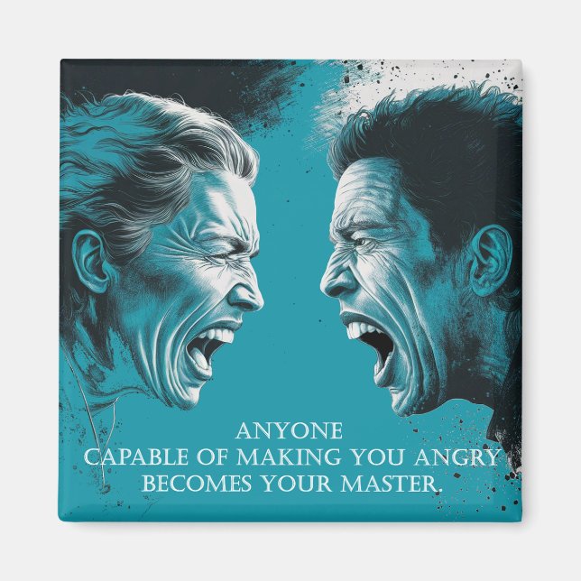 Stoic Wisdom: Emotional Control Quote - Magnet (Front)