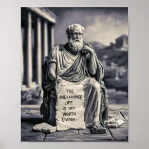 Stoicism Wall Art, Motivational Quote Poster