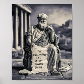 Stoicism Wall Art, Motivational Quote Poster