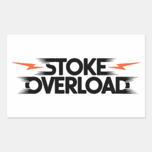 Stoke Overload Lightning Rectangular Sticker
