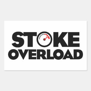 Stoke Overload Meter Rectangular Sticker