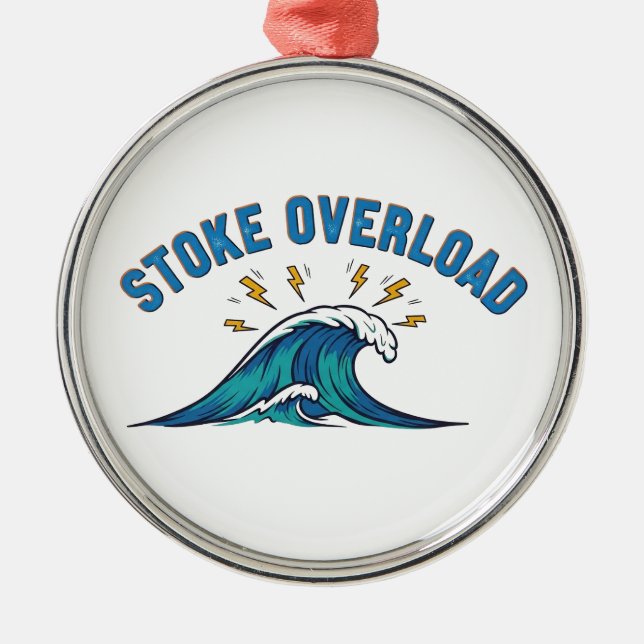 Stoke Overload Wave Metal Tree Decoration (Front)
