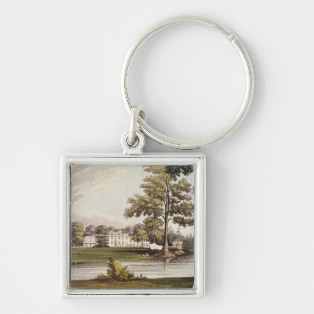 Stoke Place, from Ackermann's 'Repository of Arts' Key Ring (Front)
