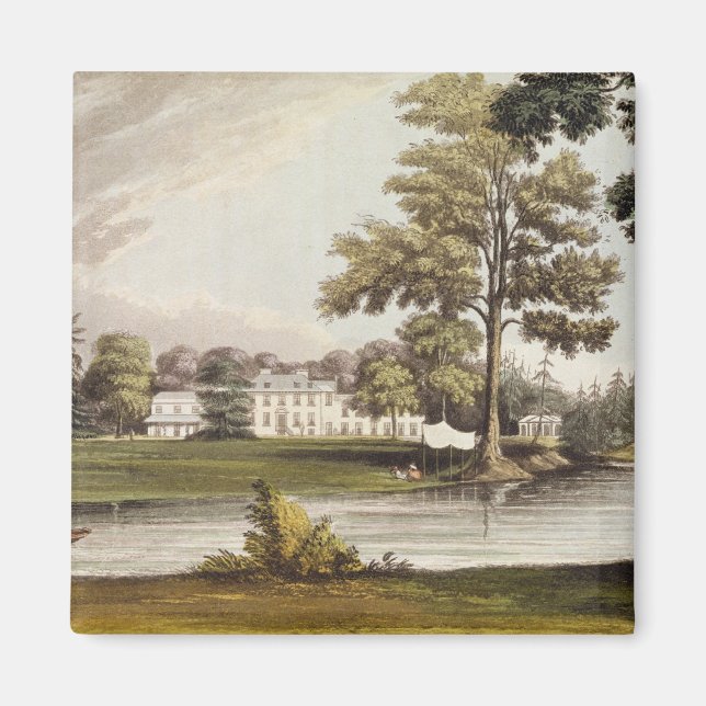 Stoke Place, from Ackermann's 'Repository of Arts' Magnet (Front)