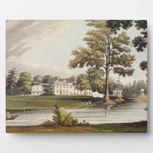 Stoke Place, from Ackermann's 'Repository of Arts' Plaque