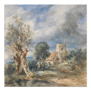 Stoke Poges Church (1834) John Constable Poster