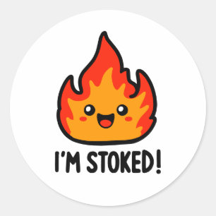 Stoked Classic Round Sticker