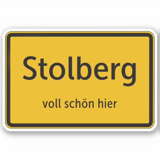 Stolberg Decal Sticker Car Sticker (Front)