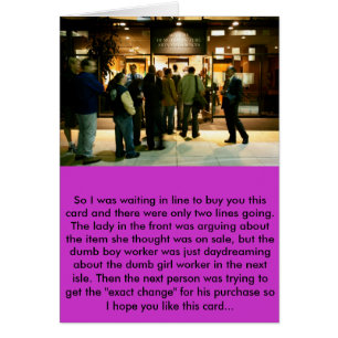 Stole it card.