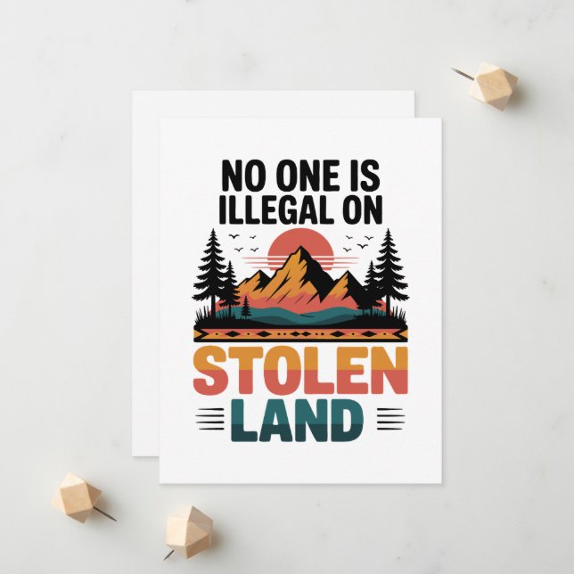 Stolen Land Vintage Announcement (Front/Back In Situ)