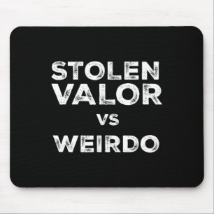 Stolen Valour Vs Weirdo Trump Vance Vs Harris W Ti Mouse Pad