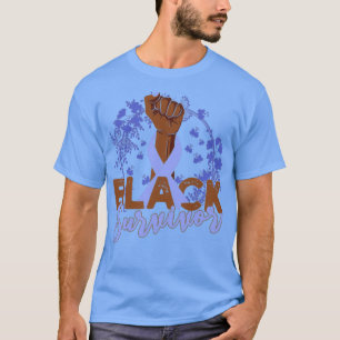 Stomach Cancer Awareness Black Survivor Gift T-Shirt