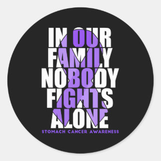 Stomach Cancer Awareness Month Supporter Fighter Classic Round Sticker