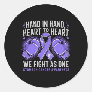 Stomach Cancer Awareness Month We Fight As One Box Classic Round Sticker