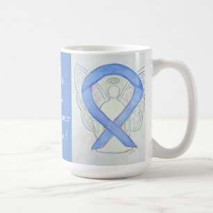 Stomach Cancer Awareness Ribbon Angel Custom Mug