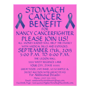 Stomach Cancer Benefit Flyer
