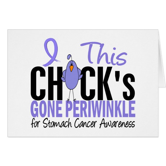 Stomach Cancer Chick Gone Periwinkle (Front Horizontal)