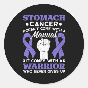 Stomach Cancer Comes With Warrior Awareness Month Classic Round Sticker