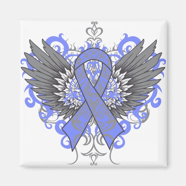 Stomach Cancer Cool Wings Magnet (Front)