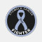 Stomach Cancer Fighter Ribbon Black Round Sticker