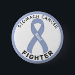 Stomach Cancer Fighter Ribbon White Button<br><div class="desc">Stomach Cancer Fighter Ribbon White Button for awareness and support for people fighting stomach cancer.</div>