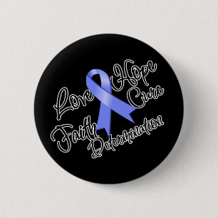 Stomach Cancer Love Hope Determination 6 Cm Round Badge