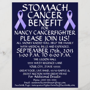 Stomach Cancer Ribbon Benefit Flyer