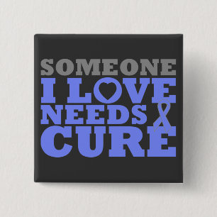 Stomach Cancer Someone I Love Needs A Cure 15 Cm Square Badge