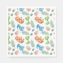 Stomp, Chomp, and Two Watercolor Dinosaur Birthday