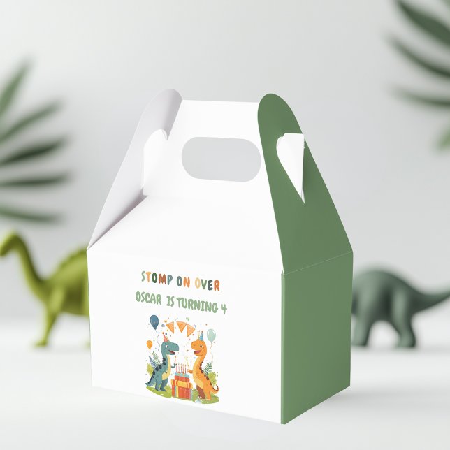 "Stomp On Over Dinosaur Birthday  Favour Box (Creator Uploaded)