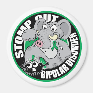 Stomp Out Bipolar Disorder Magnet