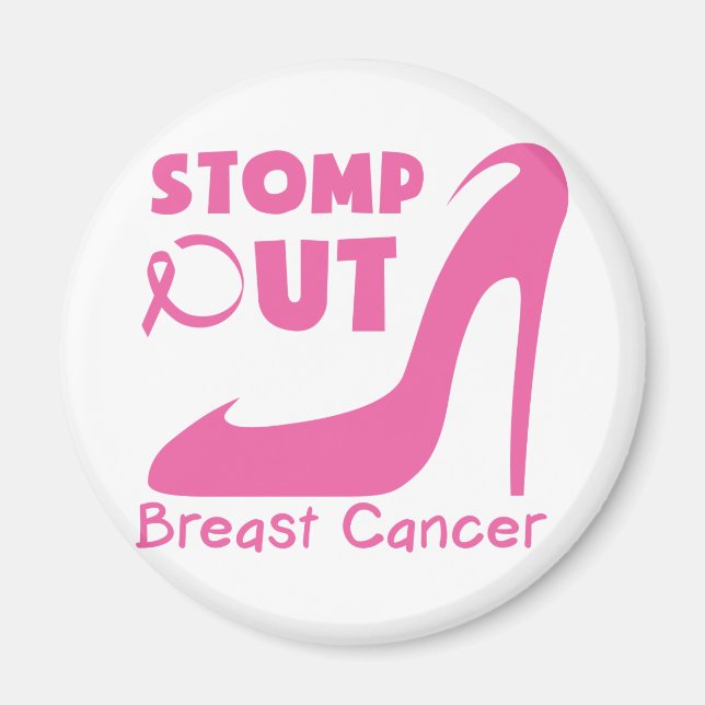Stomp Out Breast Cancer Magnet (Front)
