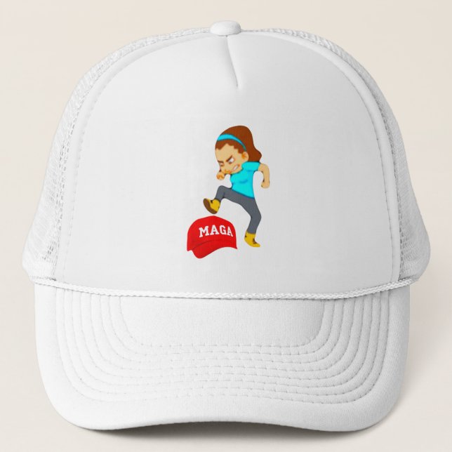 Stomp Out MAGA Trucker Hat (Front)
