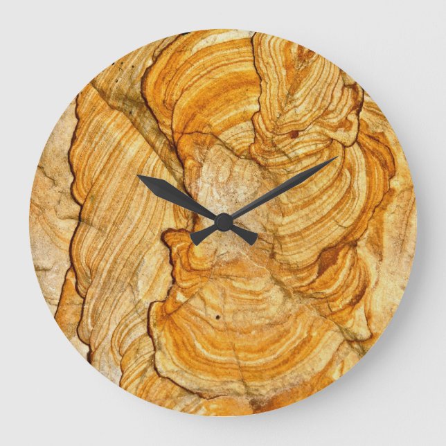 STONE ABSTRACT DETAIL LARGE CLOCK (Front)