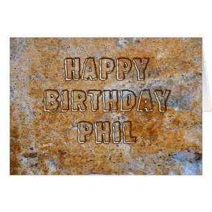 Stone Age Happy Birthday Phil