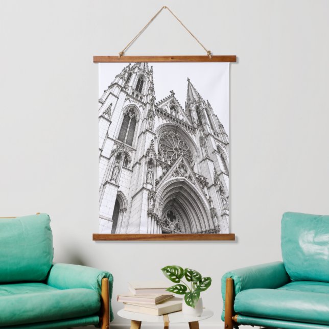 Stone and Shadow Hanging Tapestry (Living Room)