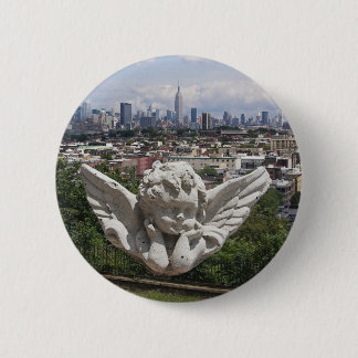 Stone Angel views Manhattan 6 Cm Round Badge