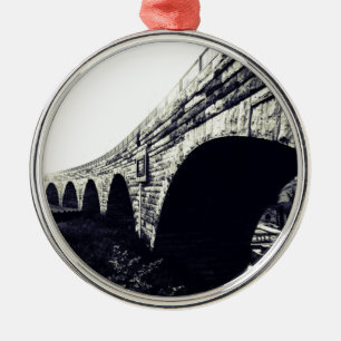 Stone Arch Bridge Metal Tree Decoration