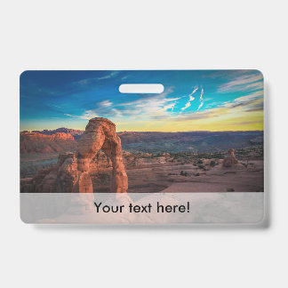 Stone arch ID badge