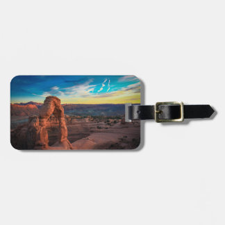 Stone arch luggage tag