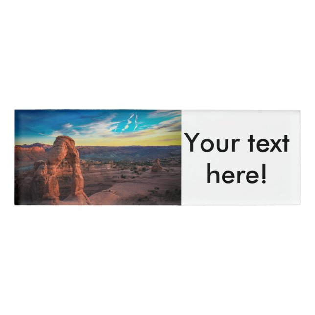 Stone arch name tag (Front)