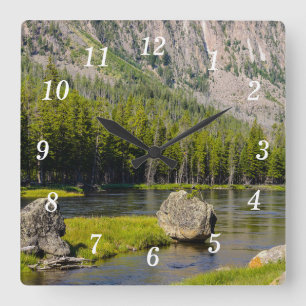 Stone At Madison River Wall Clock