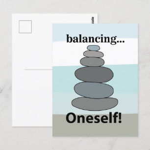 Stone Balancing  Postcard