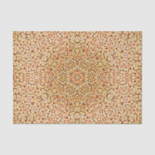 Stone Beach Vintage Fractal Kaleidoscope Tissue Paper