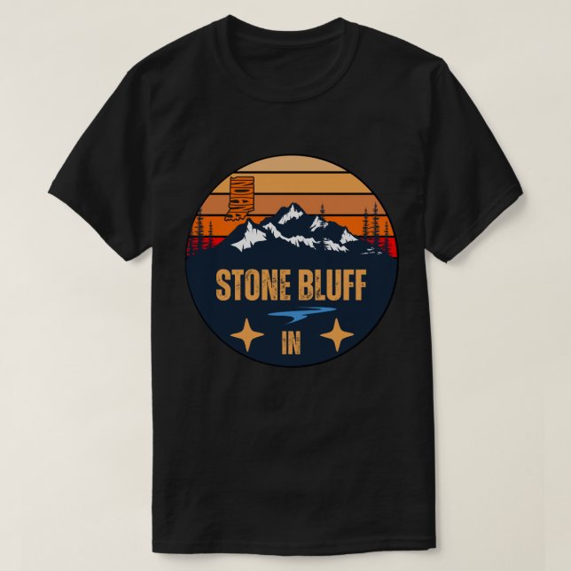 Stone Bluff, Indiana T-Shirt (Design Front)