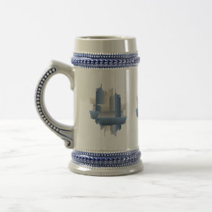 stone brick city beer stein